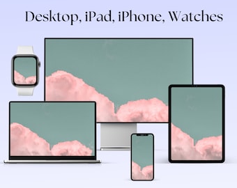 Aesthetic Desktop Wallpaper, Computer Wallpaper, Mac, Windows, iPad, Phone Bundle, Desktop Background, Digital wallpaper