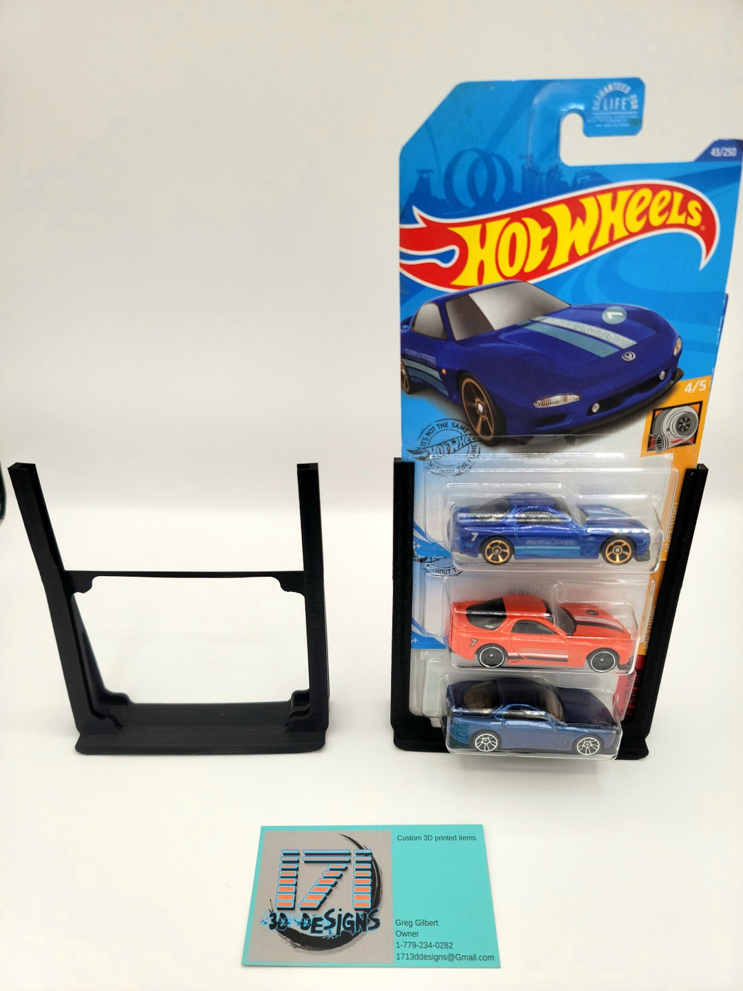 Hotwheels DISPLAY STAND 3SET 【送料込み】 Hot Wheels 3 Car 3d Printed Display! Perfect for Those Toy
