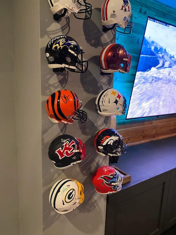 coolest mini footbal helmets THE BEST Mini Helmet Holders 3D Printed in Pla+, Show off Your Mini Helmets!  NFL, Collectible, Memorabilia, Hanger, Ncaaf, Ncaa, Football