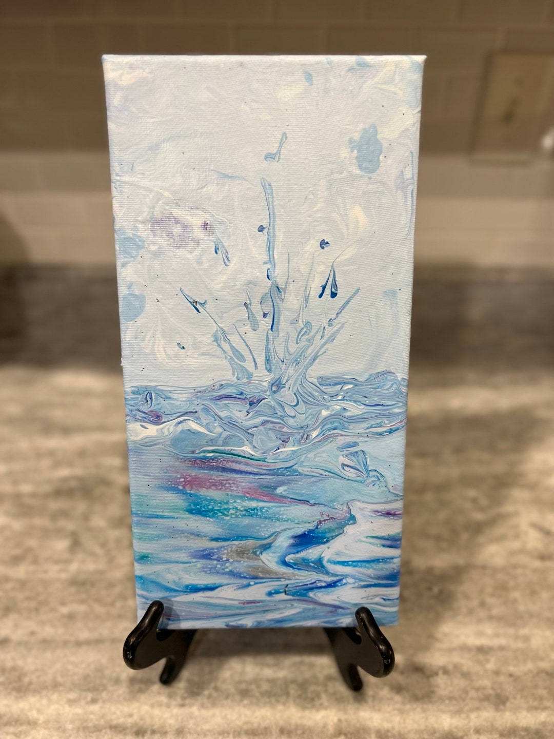 7 X 14 Acrylic Pour 