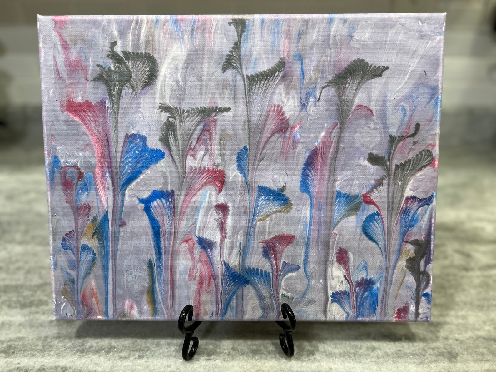 11 X 14 String Pull Acrylic Painting Etsy