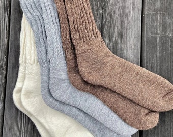 Alpaca Knee High  Wool Socks