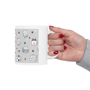 Taza de café Best Friends con diseño de gatos, 11 oz. Regalo perfecto para amigos que aman a los gatos. imagen 9
