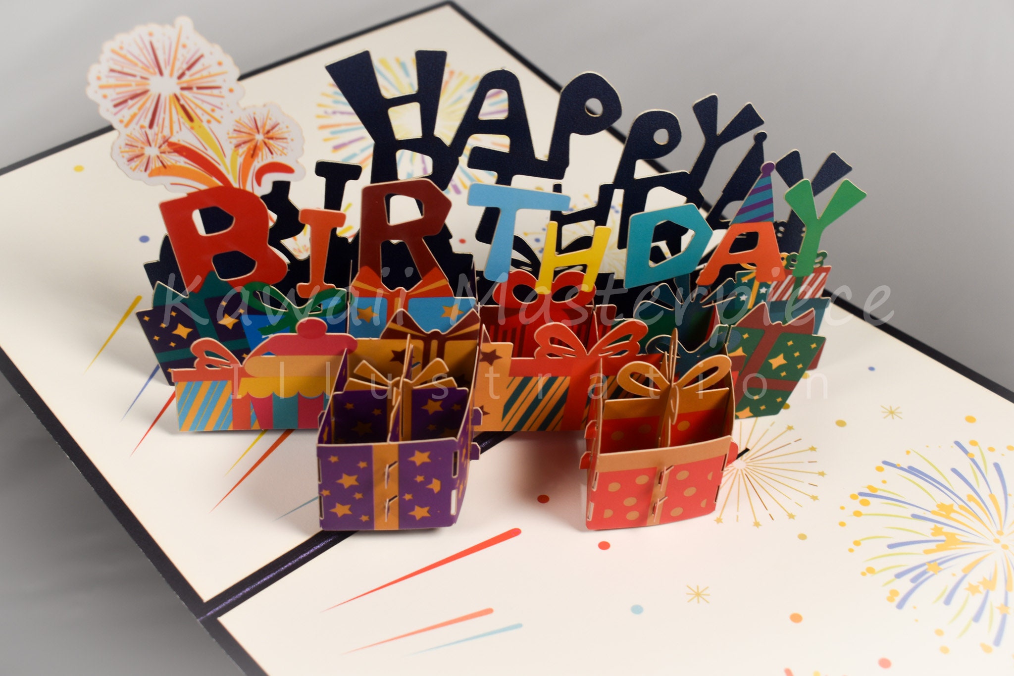 3D POP UP Happy Birthday Cards Happy Birthday Birthday 3D - Etsy