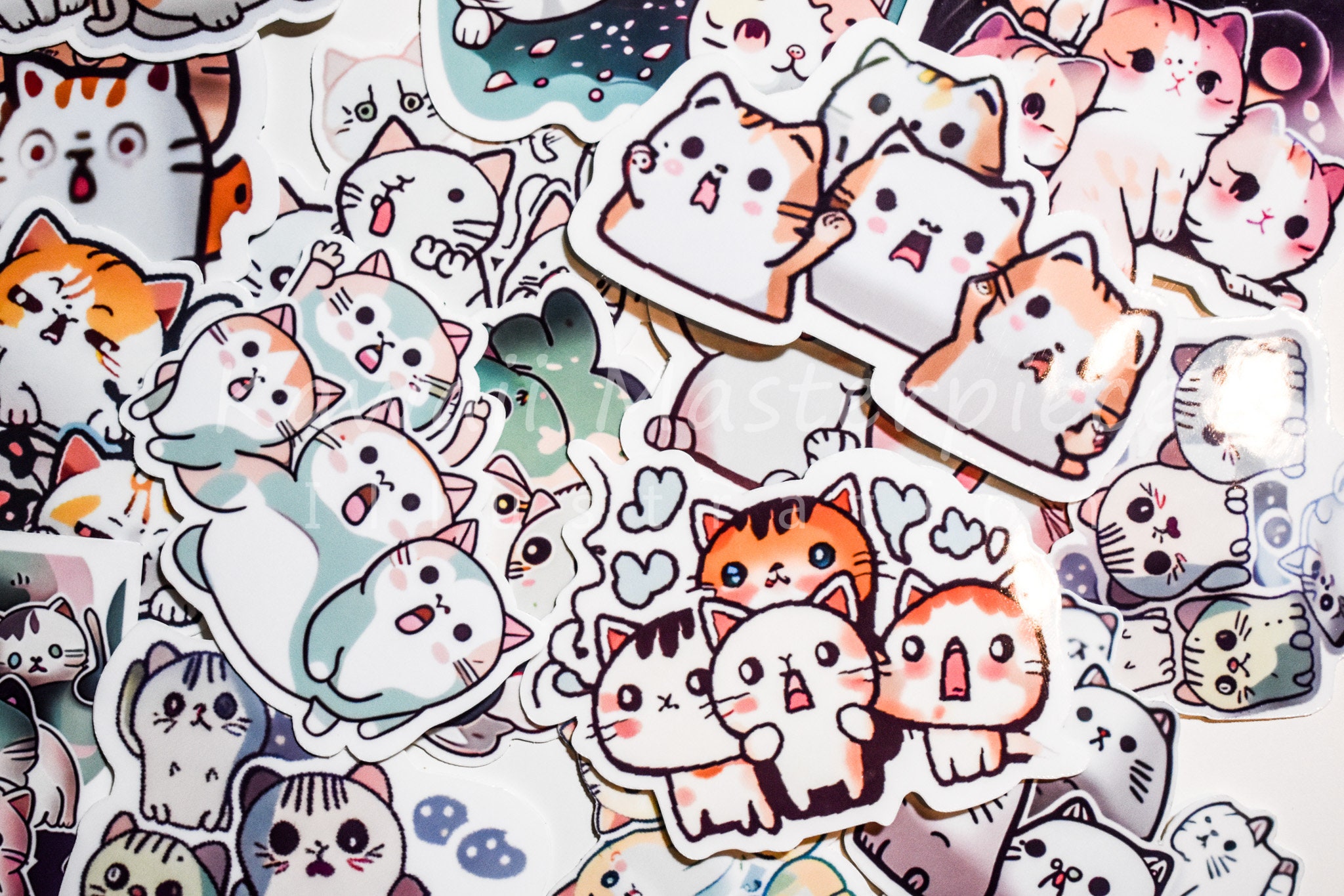 Cat Sticker Pack, Cute Stickers 10 pcs