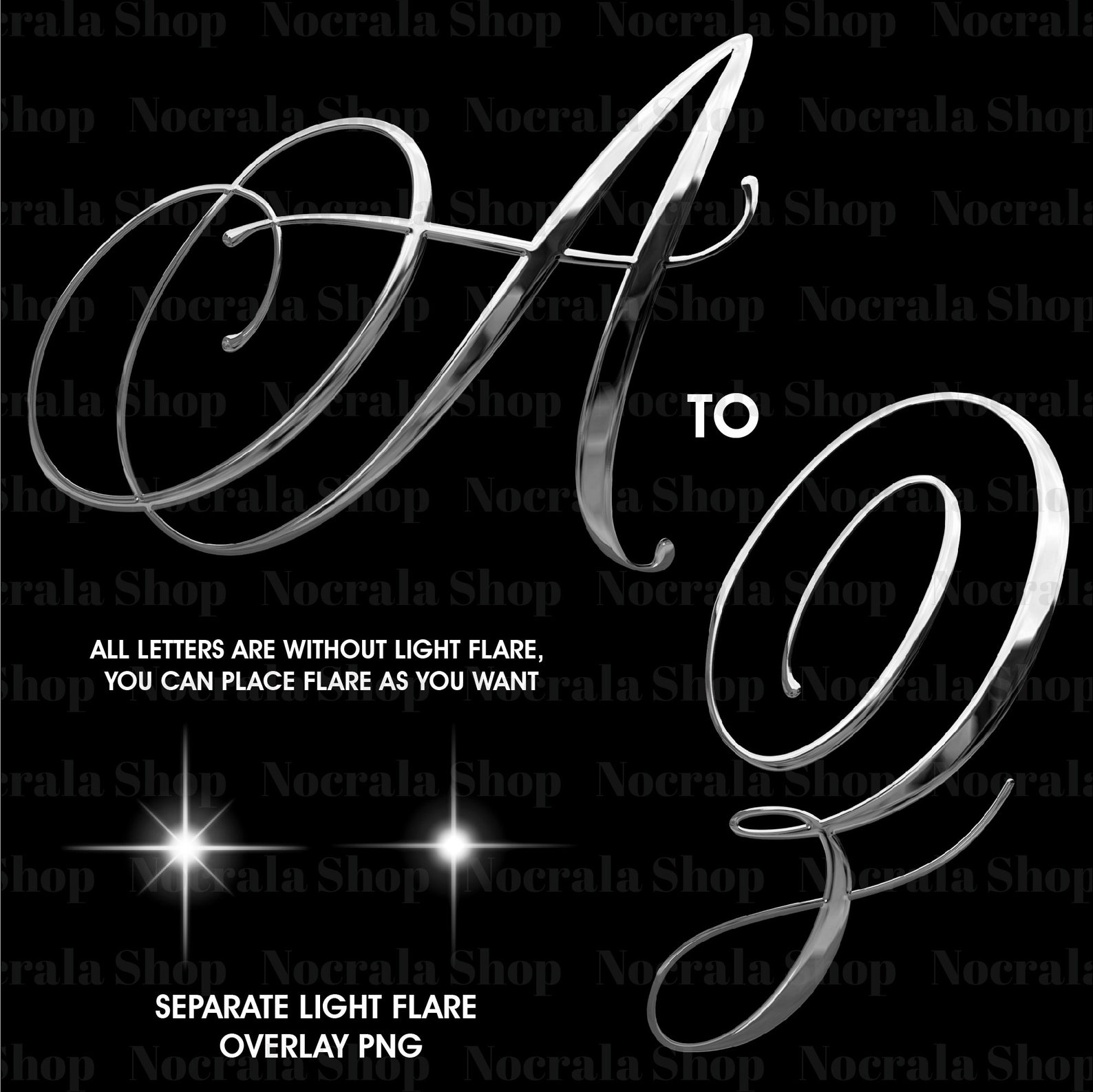 Silver Chrome Cursive Alphabet Clipart, PNG Clip Art, Silver Chrome ...