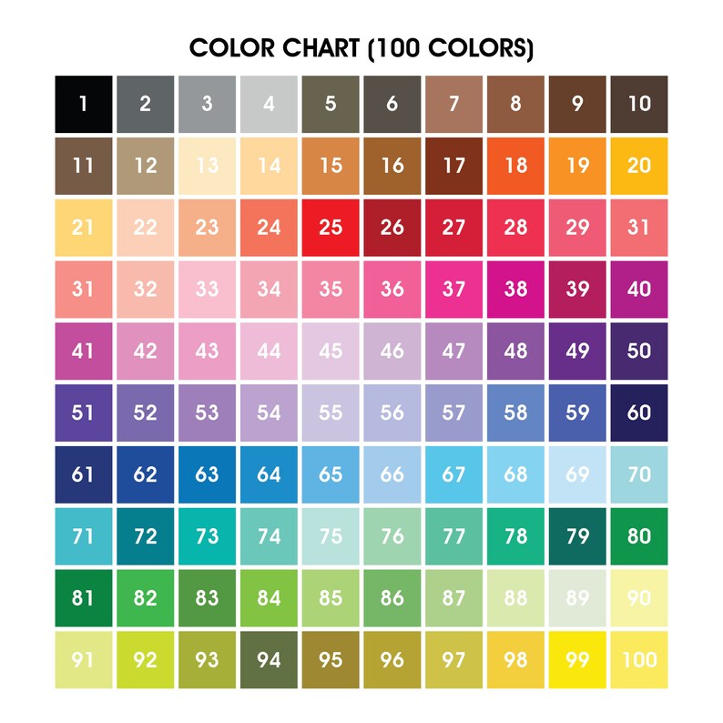 100 Solid Rainbow Color Digital Paper, Rainbow Colors Backgrounds ...