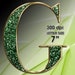 Green Glitter Glam Alphabet Clipart, PNG Clipart, Bling Alphabet ...