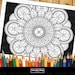 2 Affiches Coloriage Géant Mandala 100x60 Cm - Activité Relaxante Pour Enfants & Adultes | Loisir Créatif, Décoration, Anti-Stress - 6