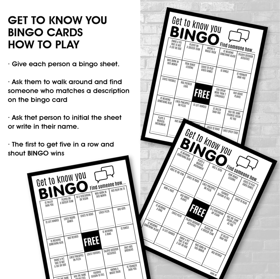 50 get to know you bingo 50 find someone how bingo icebreaker office
