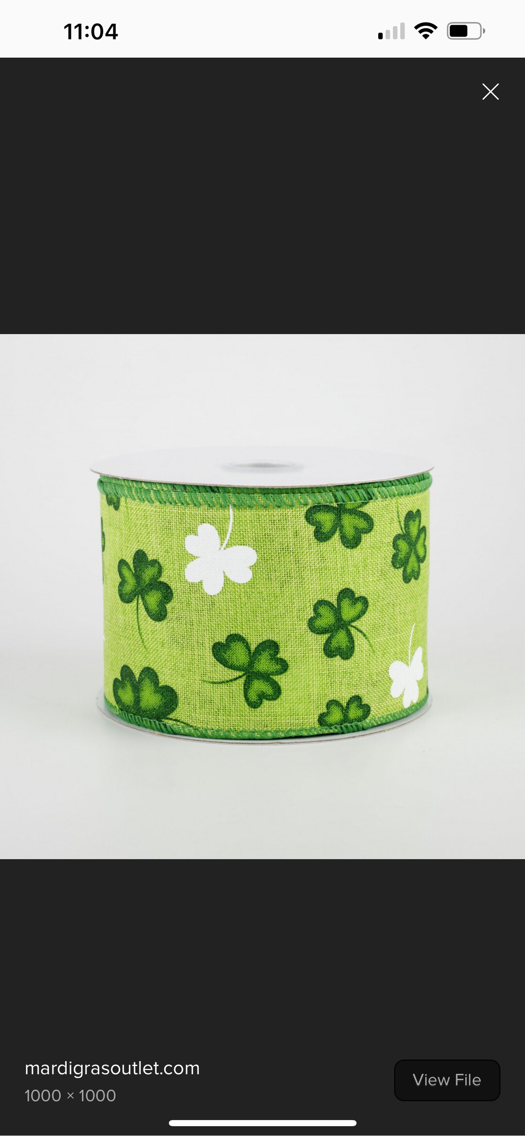 Shamrock Ribbon, St Patricks Day Wired Ribbon - Etsy