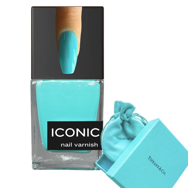 ICONIC 9 Tiffany Blue Nail Polish Etsy