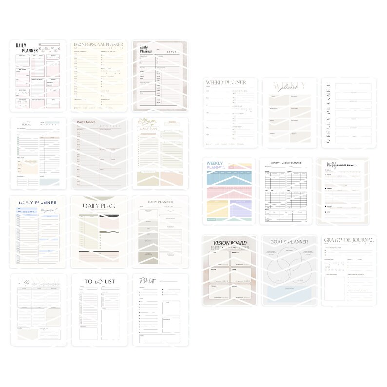 Printable Planner Multipage 2024 Daily Weekley Planner With Budget