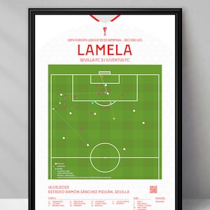 Sevilla | Lamela | Juventus | Europa League | AS Roma | Spain | Champions Legaue | Final | Triptych | Printables | Football poster Poster