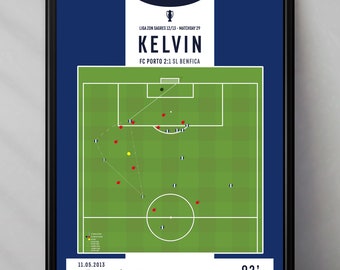 FC Porto | Kelvin | SL Benfica | Final | Portugal | Brasil | Gift | Triptych | Printables | Football poster | Poster