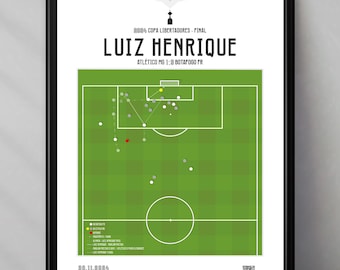 Botafogo | Luiz Henrique | Copa Libertadores | Atlético Mineiro | Brazil | Brasileirao | Triptych | Printables | Football poster
