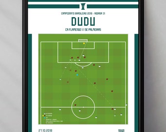 SE Palmeiras | Dudu | Flamengo | Brasil | Brasileirao | Gift | Triptych | Printables | Football poster | Poster