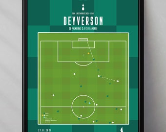 SE Palmeiras | Deyverson | Flamengo | Brasil | Copa | Libertadores | Gift | Triptych | Printables | Football poster | Poster