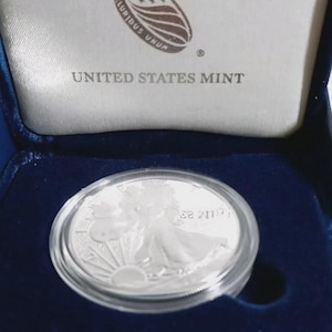 Beautiful 2019 American Silver Eagle Proof W/COA W/Box