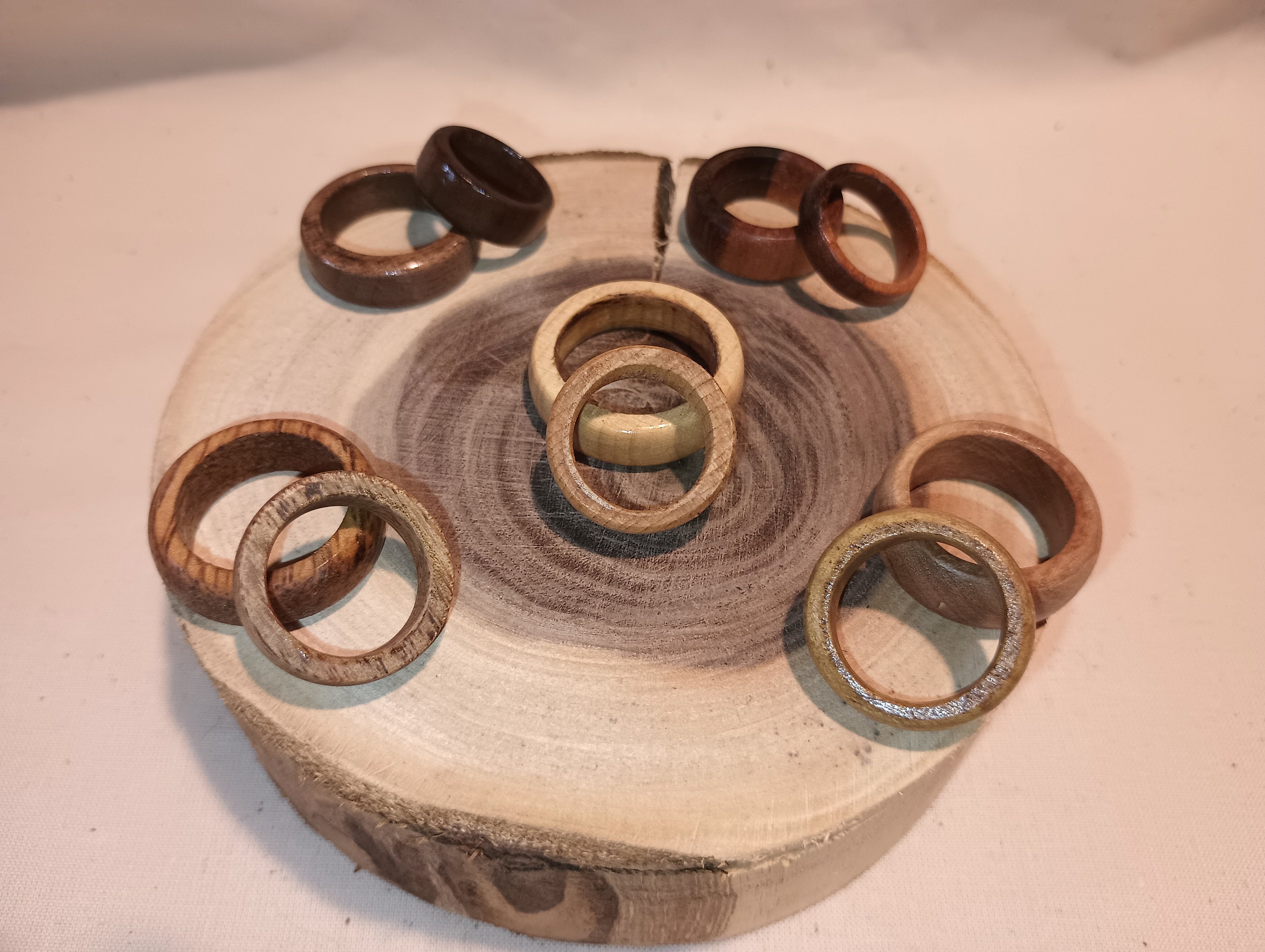 First solid wood ring that I turned on my lathe! Definitly gonna