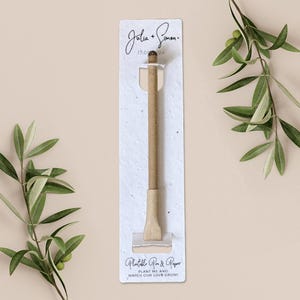 BOLÍGRAFO PLANTABLE con tarjeta de respaldo de papel plantable, obsequio de boda, obsequio, regalo, papel de semillas biodegradable ecológico - Signature