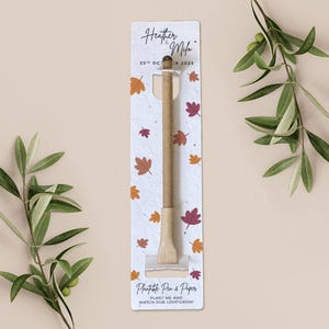 Bolígrafo plantable con tarjeta de respaldo de papel plantable, regalo de boda, obsequio, papel de semillas biodegradable ecológico - Falling For You