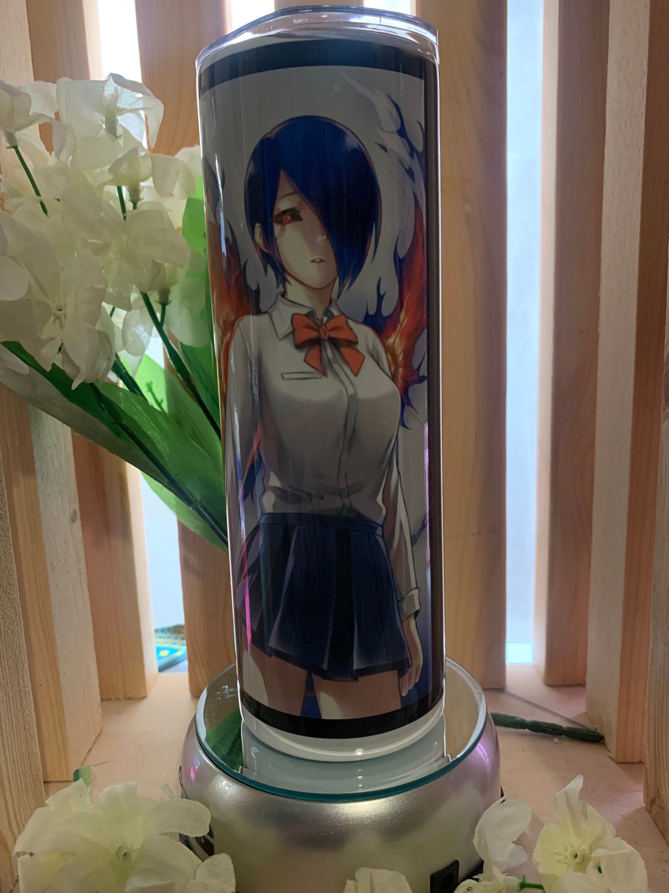 kaneki ghoul tumbler wrap for 20 oz ken ghoul tumbler spread anime wrap for  20 oz