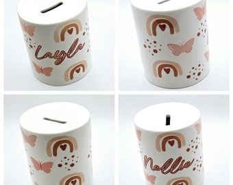 Personalised ceramic money box