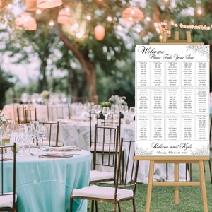 Wedding Seating Chart Template, Wedding Seating Chart Board, Seating Chart Poster, Wedding Seat Plan, Find your Seat Sign