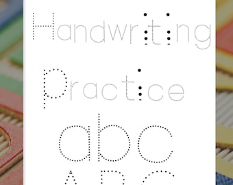 Alphabet Letters Tracing Pages Includes Upper & Lower Case Letters