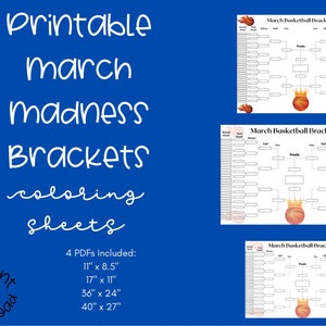 Printable Basketball Brackets