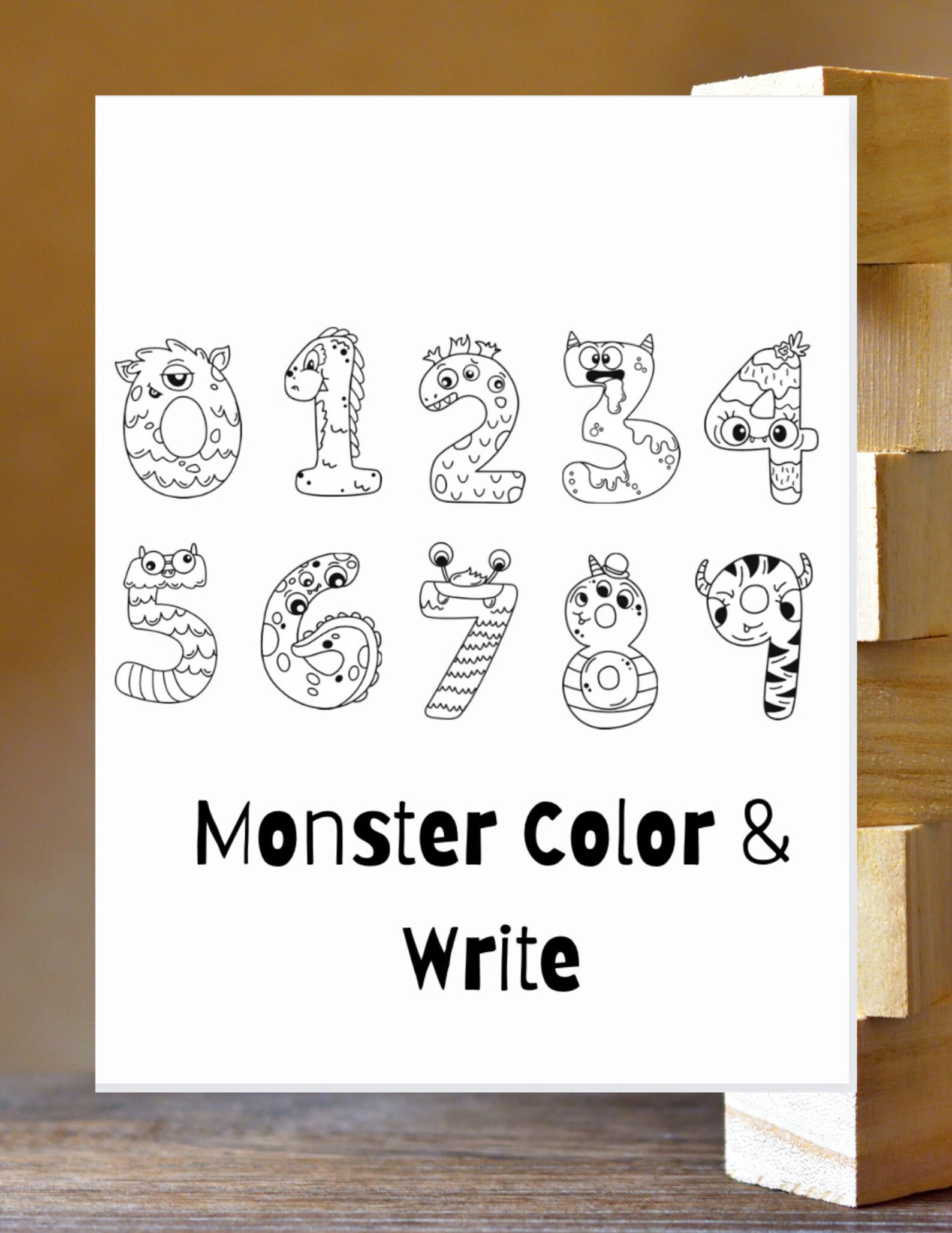 10 Number Worksheets, Toddler, Preschool & Kindergarten Coloring ...