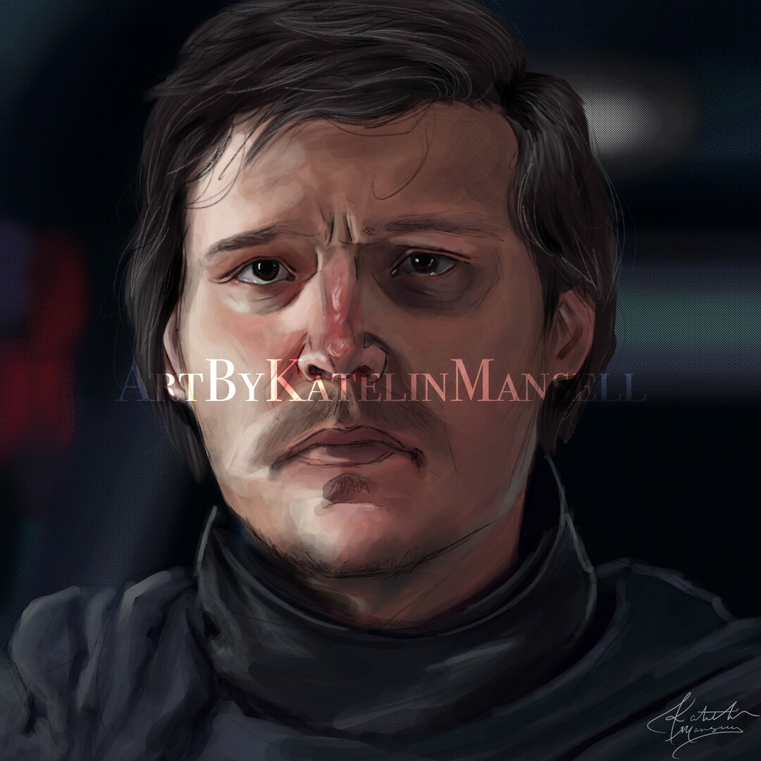 Din Djarin Portrait Etsy