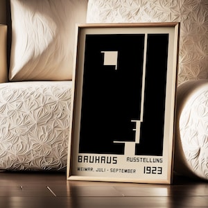 Bauhaus Ausstellung Weimar Juli - Sept 1923  Bauhaus exhibition poster - Herbert Bayer poster - Nordic home decor wall art print
