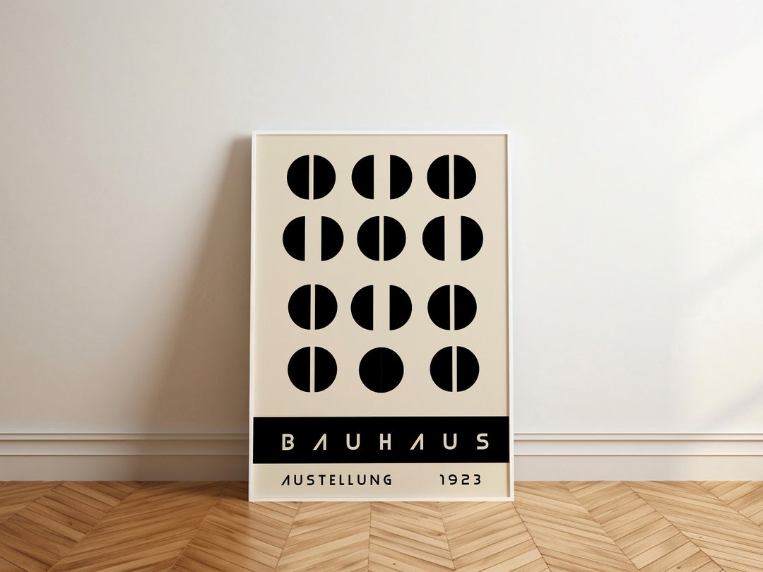 Bauhaus 1923 Circles Art Print | Minimalist Modern Wall Art | Bauhaus ...