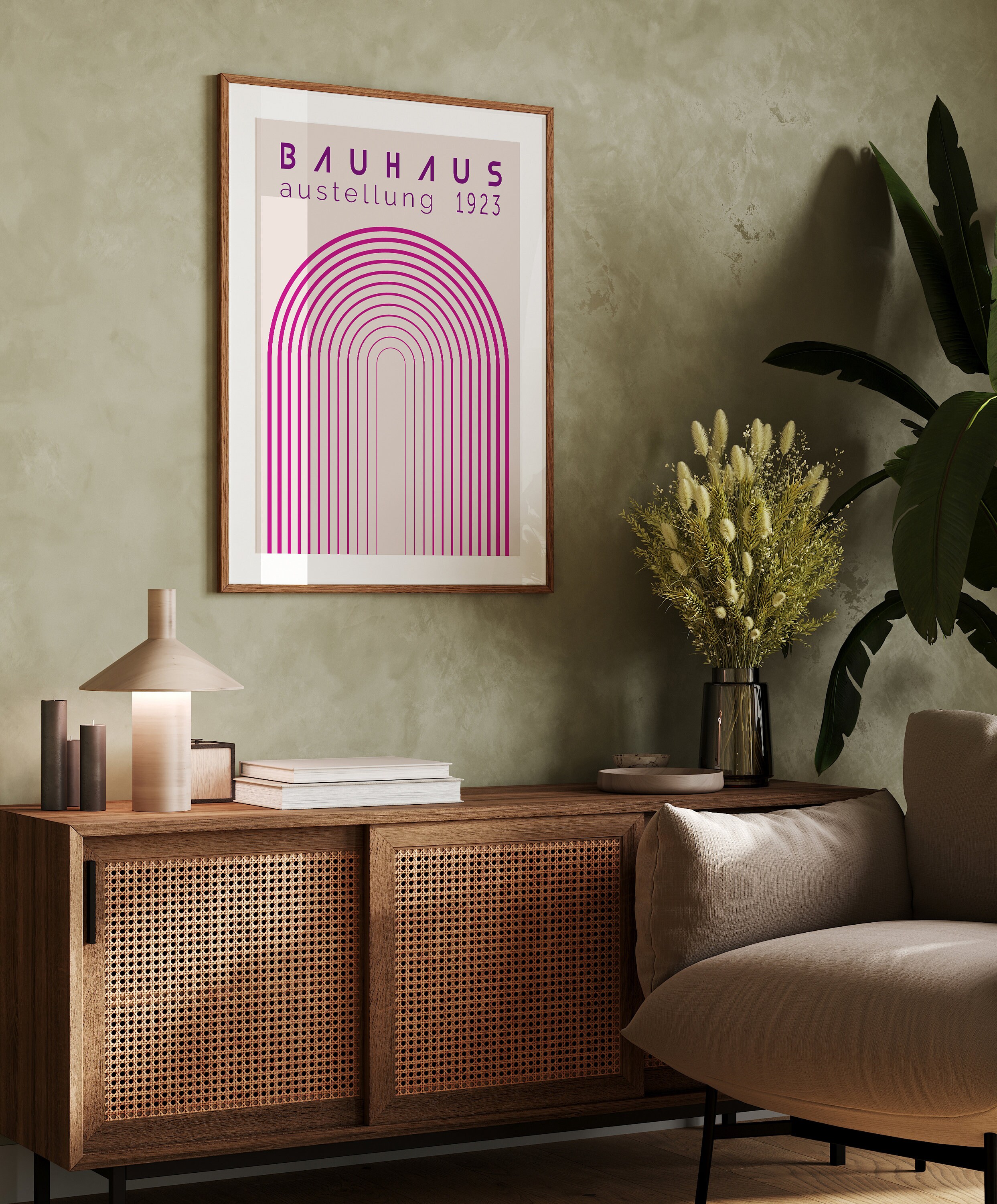 Bauhaus 1923 Exhibition Poster Digital Download, Minimalist Geometric ...