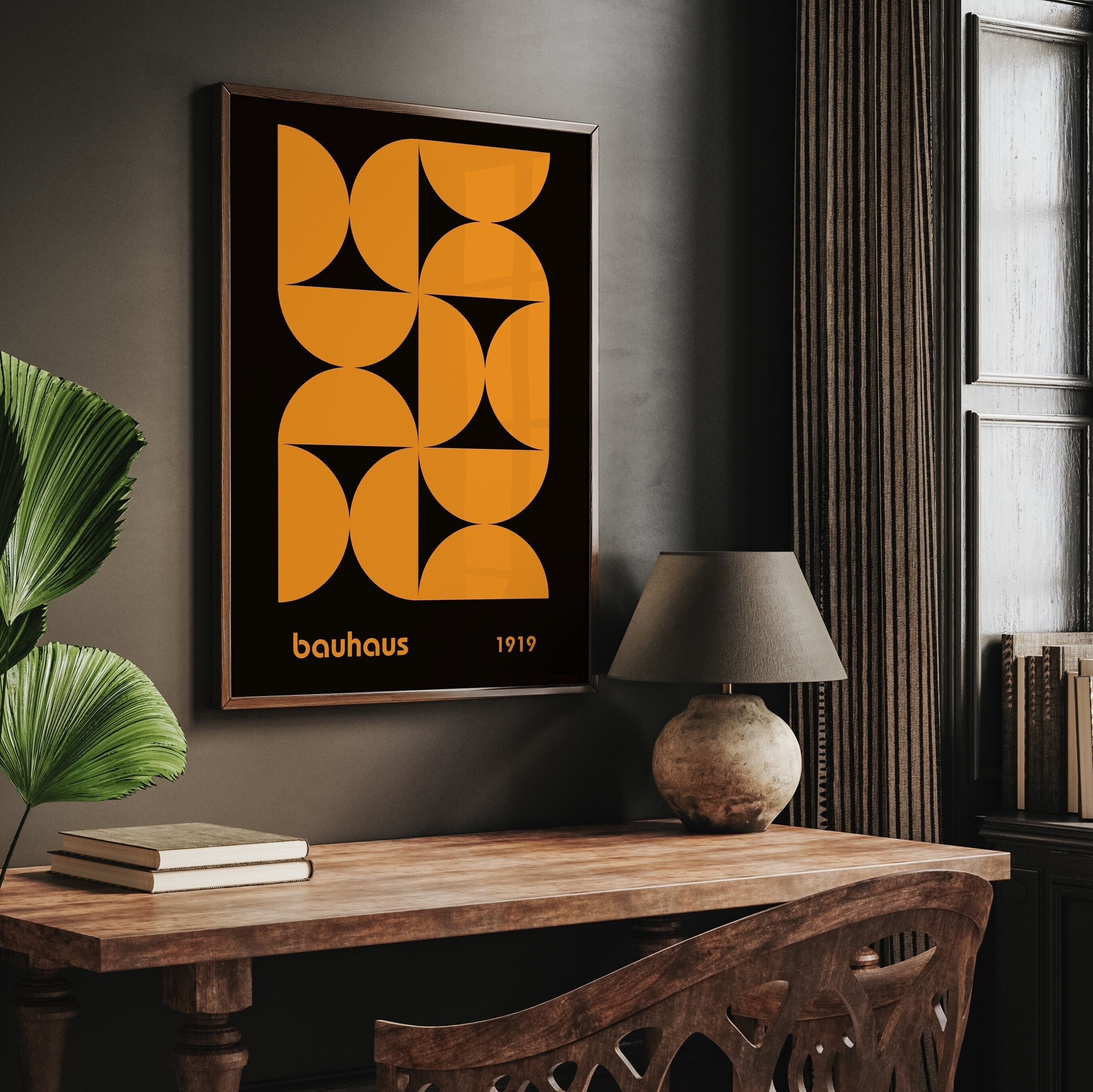 Affiche Géométrique Du Bauhaus. Conception Avec Différentes Formes Et