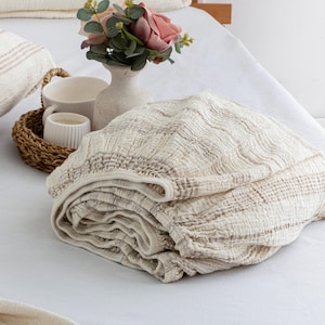 Washed Muslin Fitted Bed Sheet: 100% Turkish Cotton, Super Soft