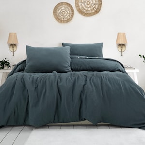 Luxury Muslin Duvet Cover: 100% Cotton Gauze Bed Linen