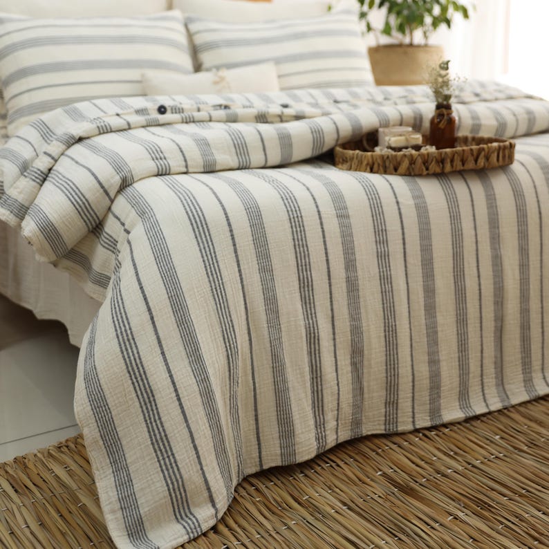 Premium Muslin Duvet Cover, King Size Duvet Cover, Organic Gauze Bed