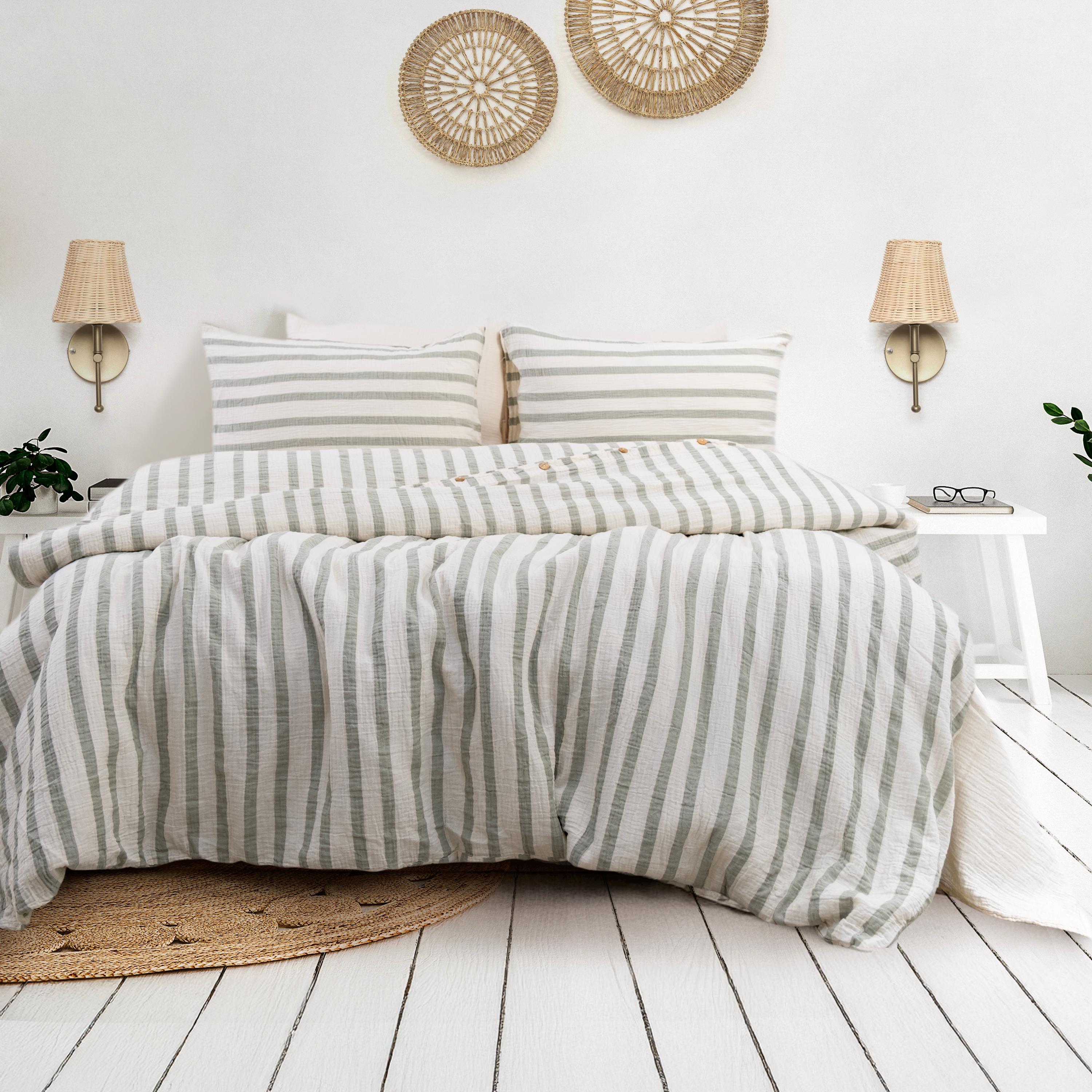 Breathable Muslin Duvet Cover: Organic Turkish Cotton Bedding