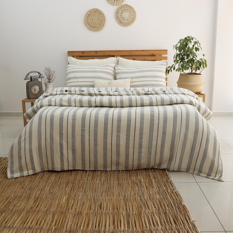 Premium Muslin Duvet Cover, King Size Duvet Cover, Organic Gauze Bed