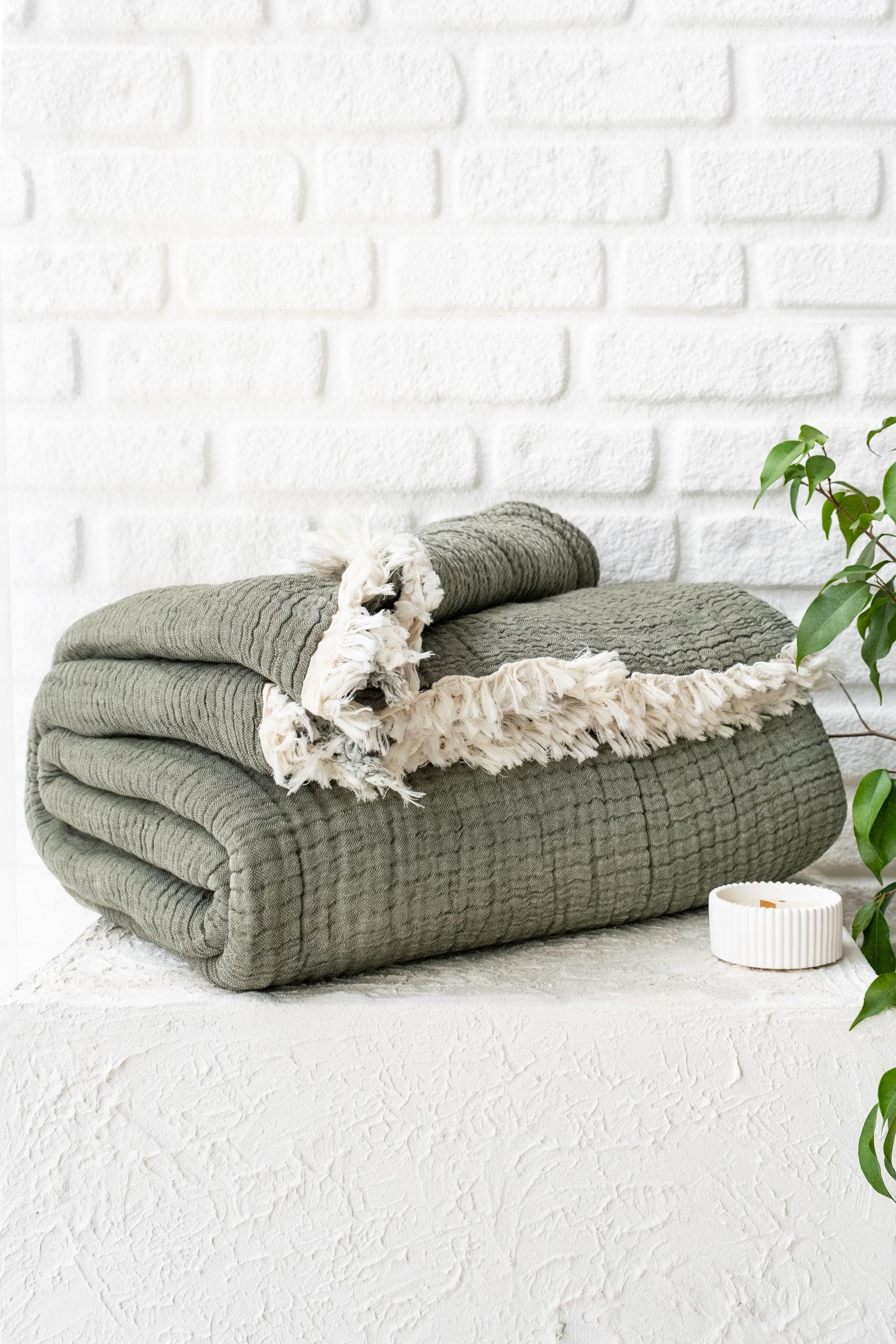 King Size Thick Muslin Comforter Muslin Blanket OEKO TEX Certified Muslin Quilt Organic Throw Blanket Etsy Canada