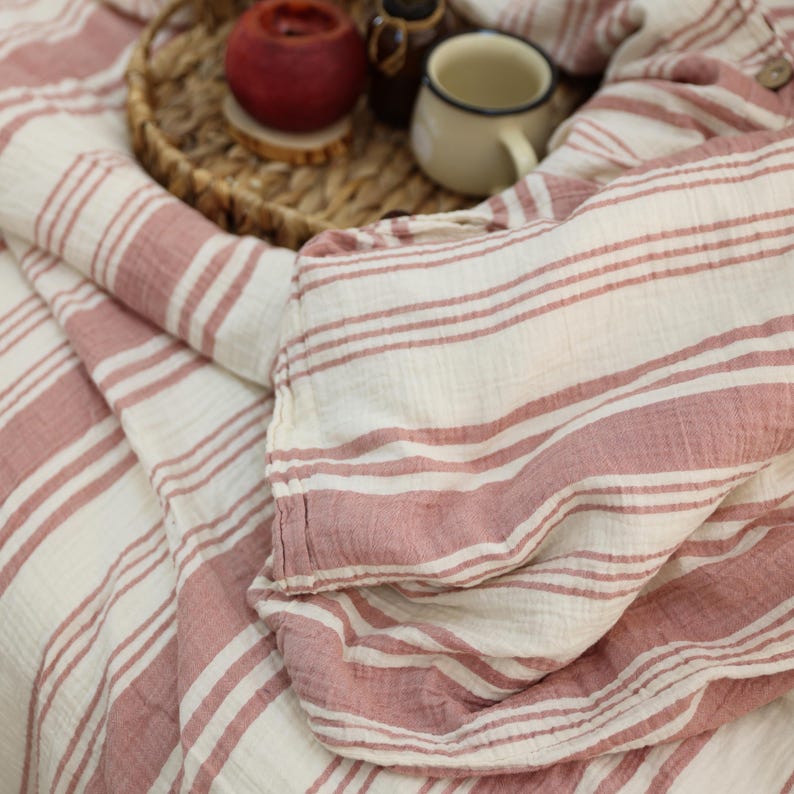 Premium Muslin Duvet Cover, King Size Duvet Cover, Organic Gauze Bed