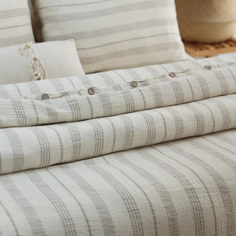 Premium Muslin Duvet Cover, King Size Duvet Cover, Organic Gauze Bed