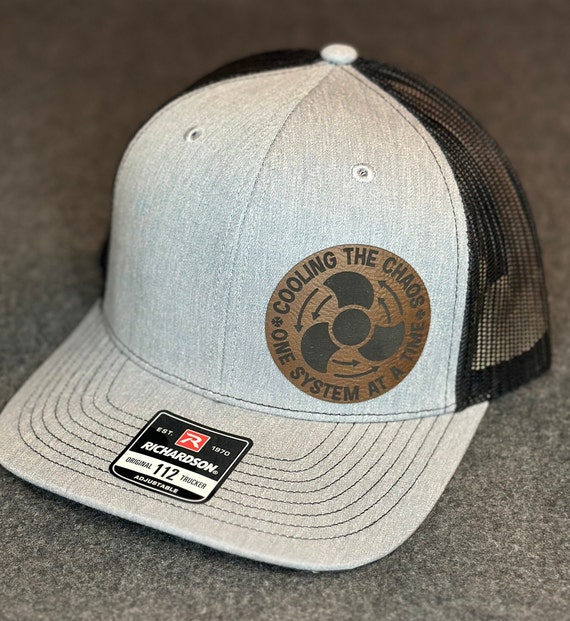 帽子 MURRAL  cover needle punch hat Cooling the Chaos, HVAC Worker Leatherette Patch Cap, Workin