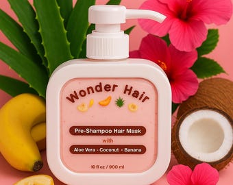 Wonder Hair Fruit Pre-Shampoo — Tropical Repair & Hydration Treatment (10 oz)