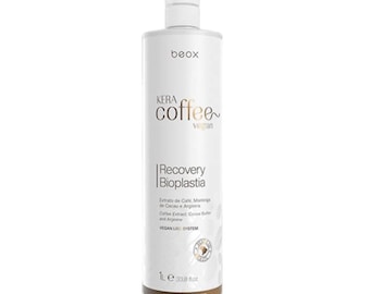 KeraCoffee Vegan Recovery Bioplastia Professional Keratin Treatment, Salon-Grade Smoothing & Deep Repair