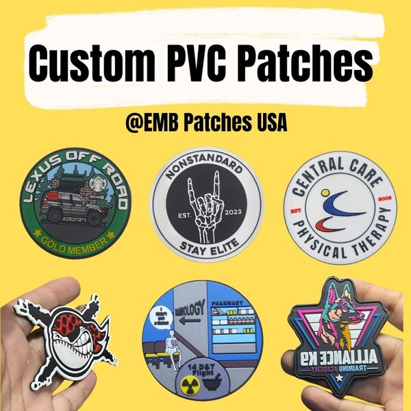 PVC Patches, Customize Rubber patches, Customized Pvc Patches, Woven patches , Leather Patches , Chenille Patches , Pvc Hook and Loop ,