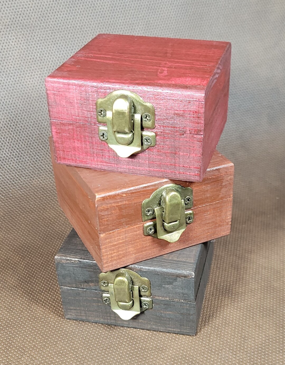 Trio Vintage Treasure Chest Boxes Etsy